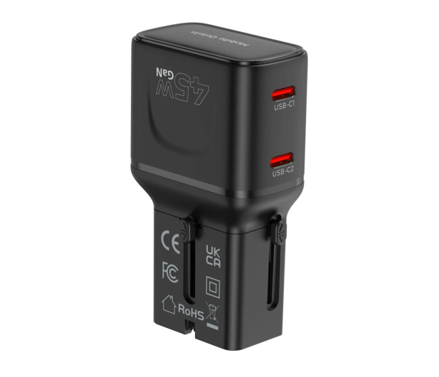 Mobile Origin 45W Travel AdapterEU/US/UK/AU PW26black - 1504128 - zdjęcie 2